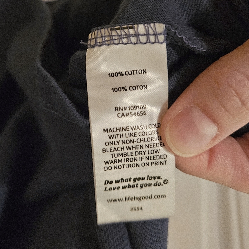Life is Good Blue Graphic T-Shirt - Picture 10 of 10